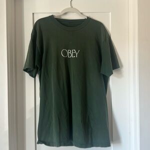 Basic Green Obey Shirt Men’s Large
